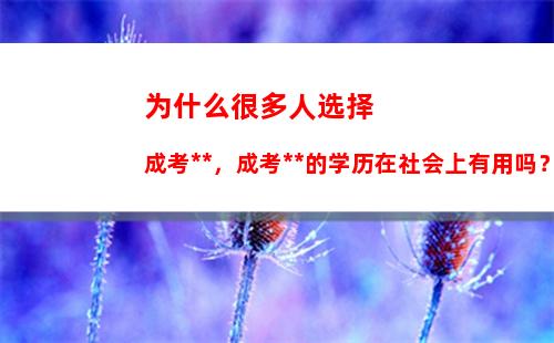 干什么很多人采用成考高等学校统一招生考试，成考高等学校统一招生考试的学历在社会上有效吗？